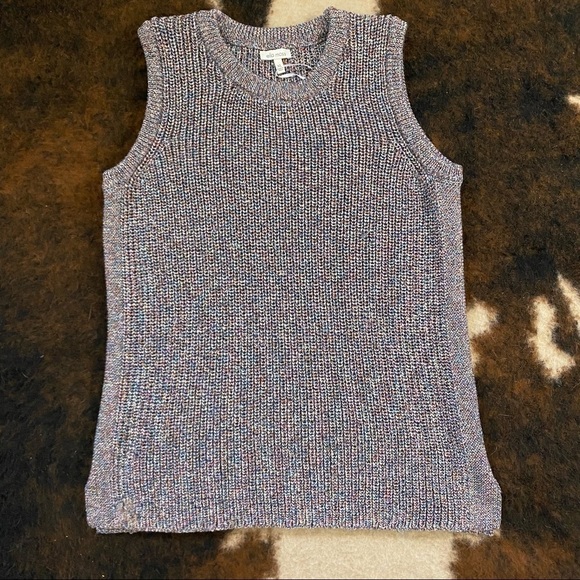 Ella Moss Marge Sleeveless Knit Sweater Top XL - Picture 1 of 7